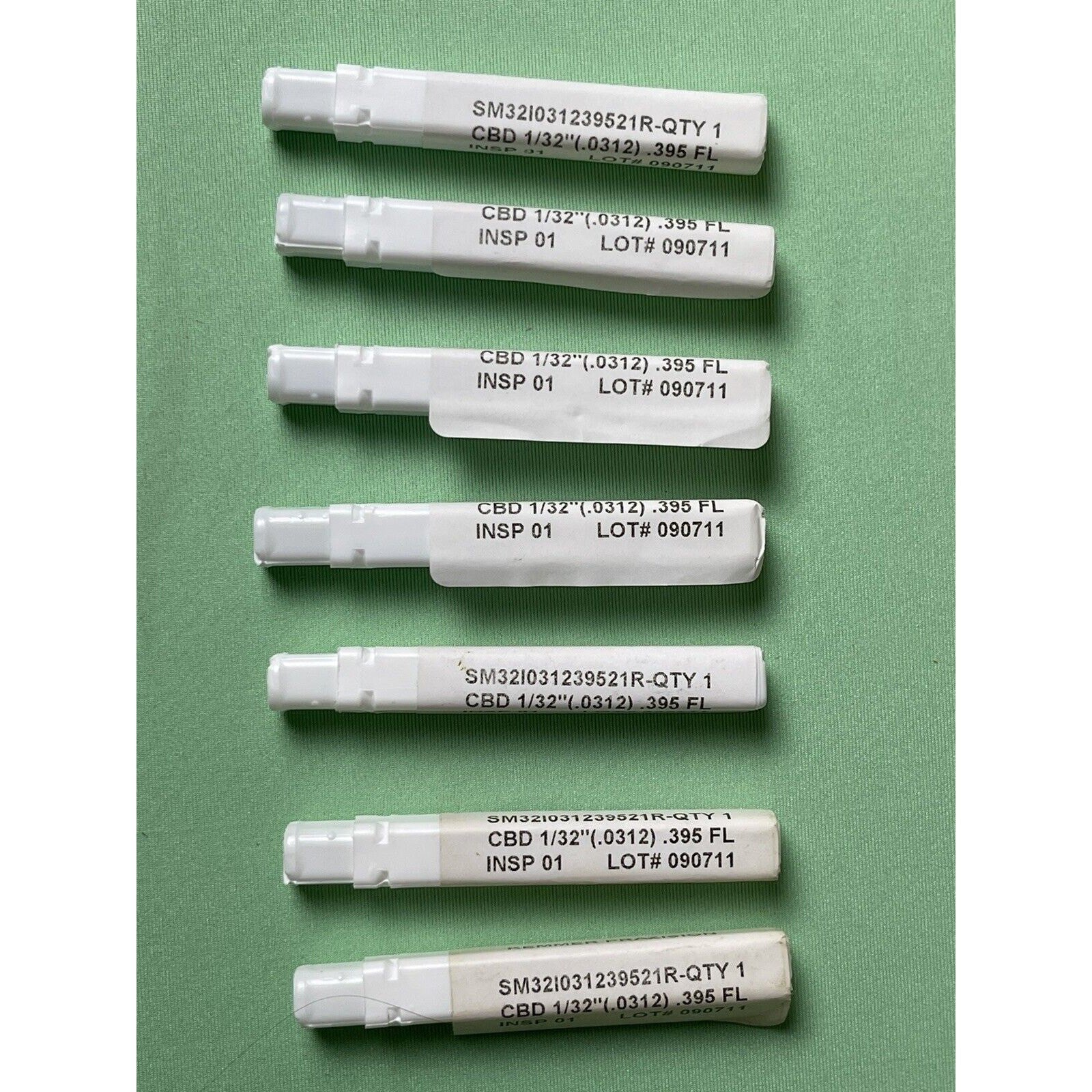 7 NEW! Kyocera Drill 1/32"(.0312) .395 FL