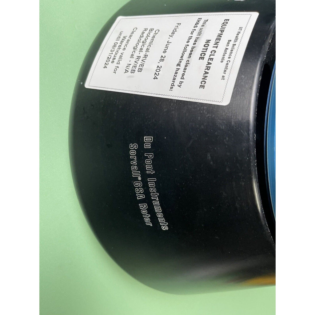 Dupont Sorvall GSA Centrifuge Rotor 121C 13000 RPM W/ Parts