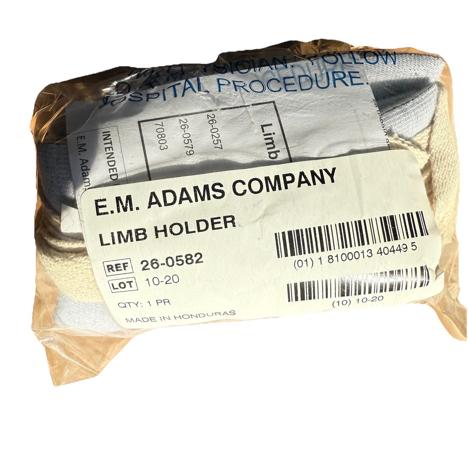 E.M. Adams Company LIMB HOLDER 26-0582. FOUR PACK