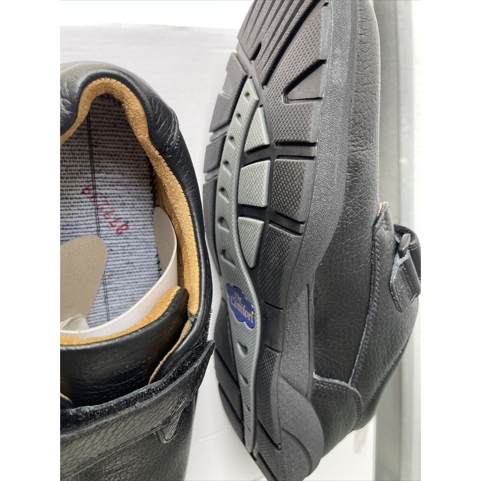 Dr Comfort Diabetic Shoes William Black Leather Casual 6310 Men's Size 10.5 M