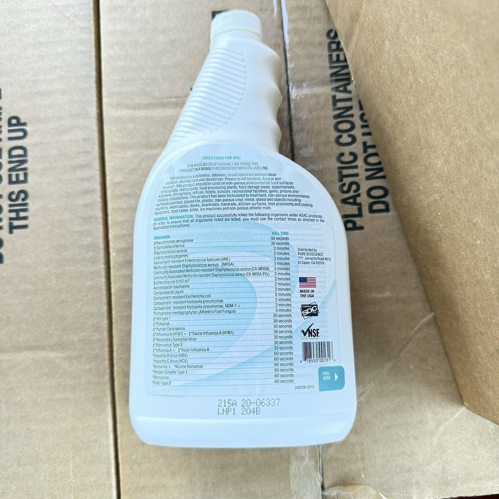 Case Of 12 PURE Hard Surface Commercial line Against Bacteria, 32 oz 93337