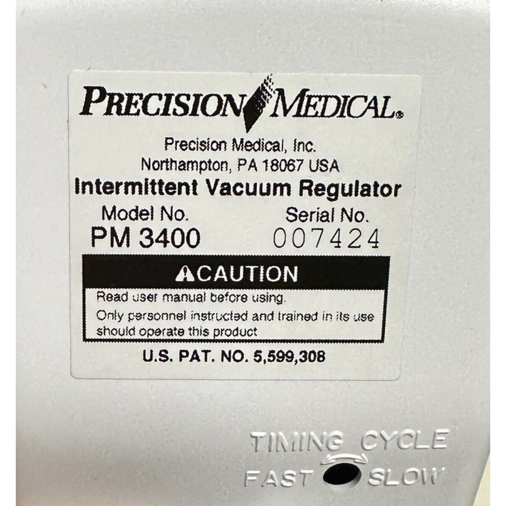 Precision Medical PM3400 Continuous/Intermittent Vacuum Regulator Working Unit