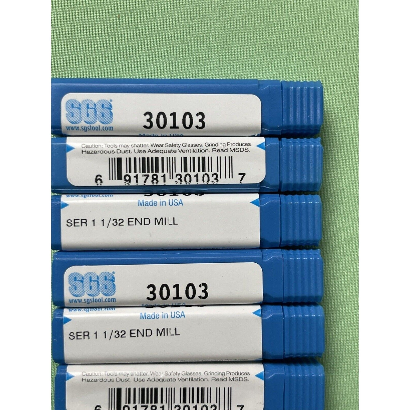 Lot Of 2 Units- SGS 30103 - 1/32 X 1/8 SH CC 4 FL SGS SOL/CBDE SEM