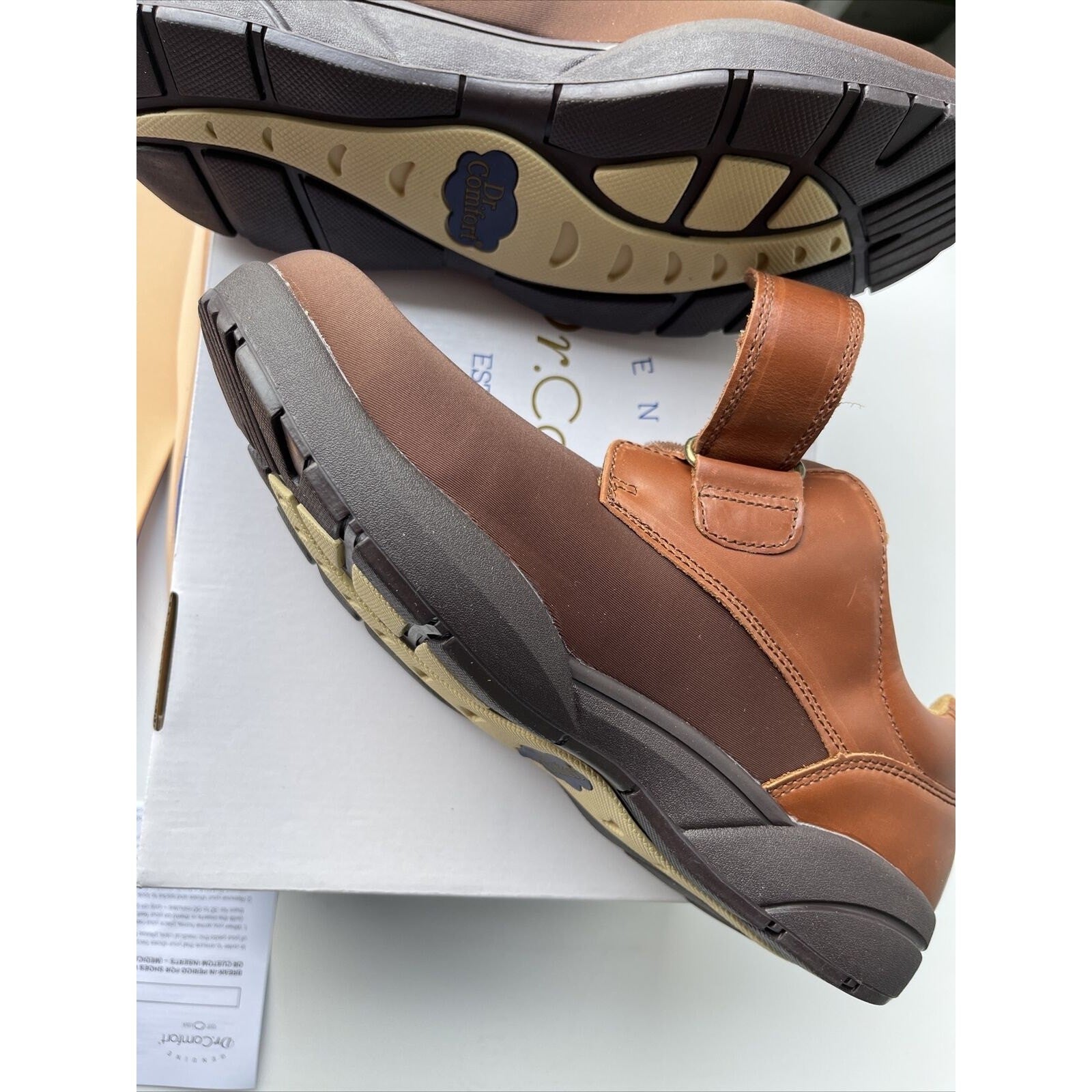 Dr. Comfort NEW Brian Mens Stretchable Diabetic Casual Strap Shoe Brown 11.5 W