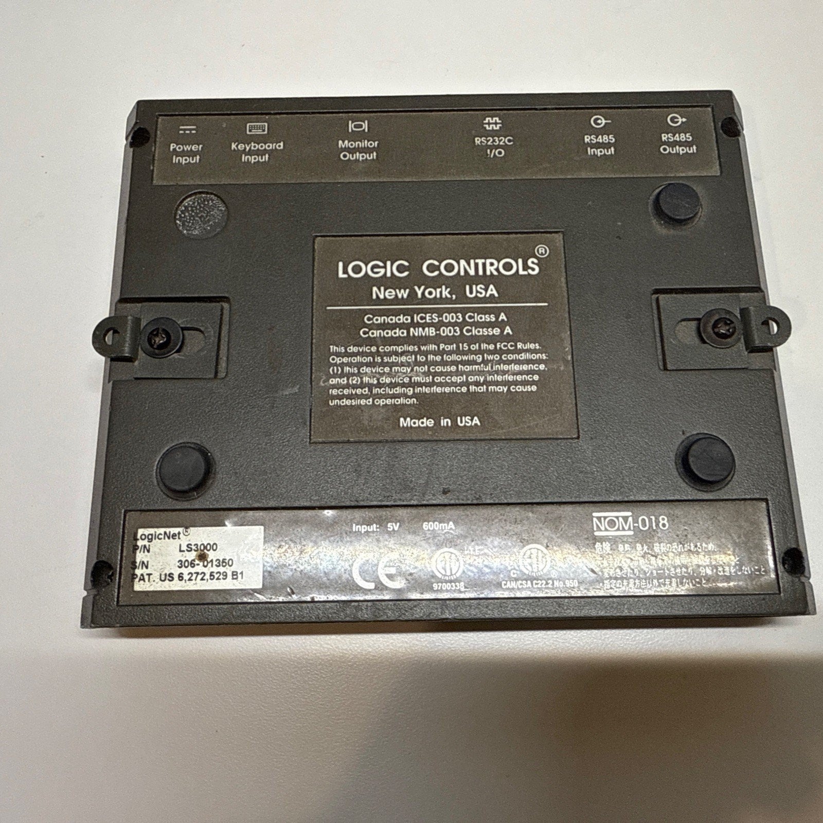 Logic controller ls3000, Not Tested