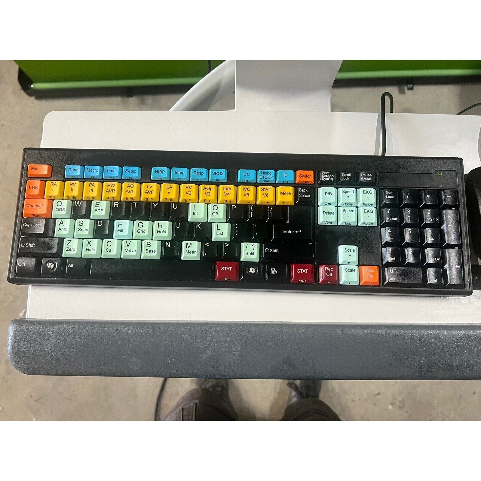 KeyTronic KT400U5-PHI Color-Coded Workstation Keyboard (3939). Seal Shield