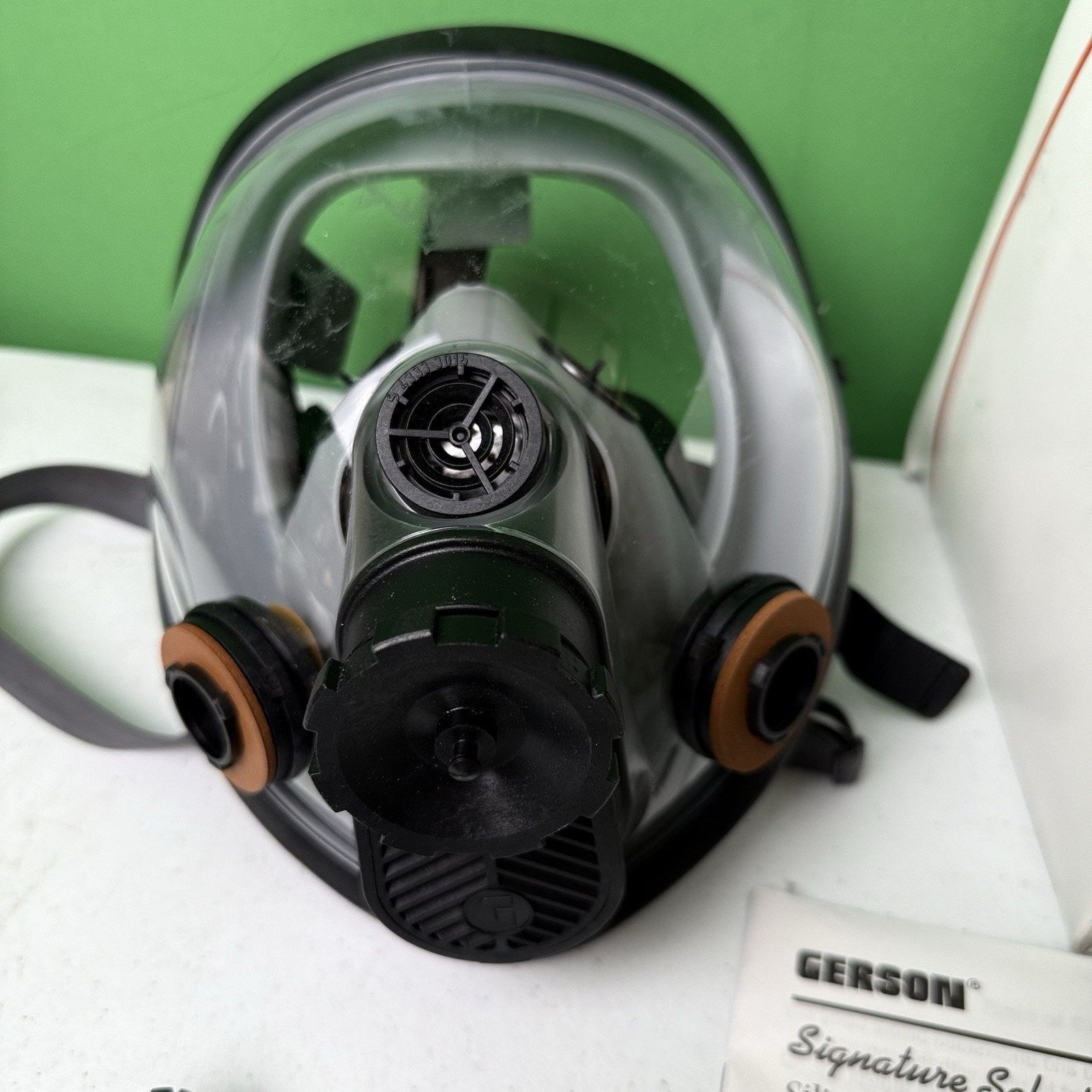 Gerson 9800 Full Face Respirator, Silicone Rubber, Niosh Approved