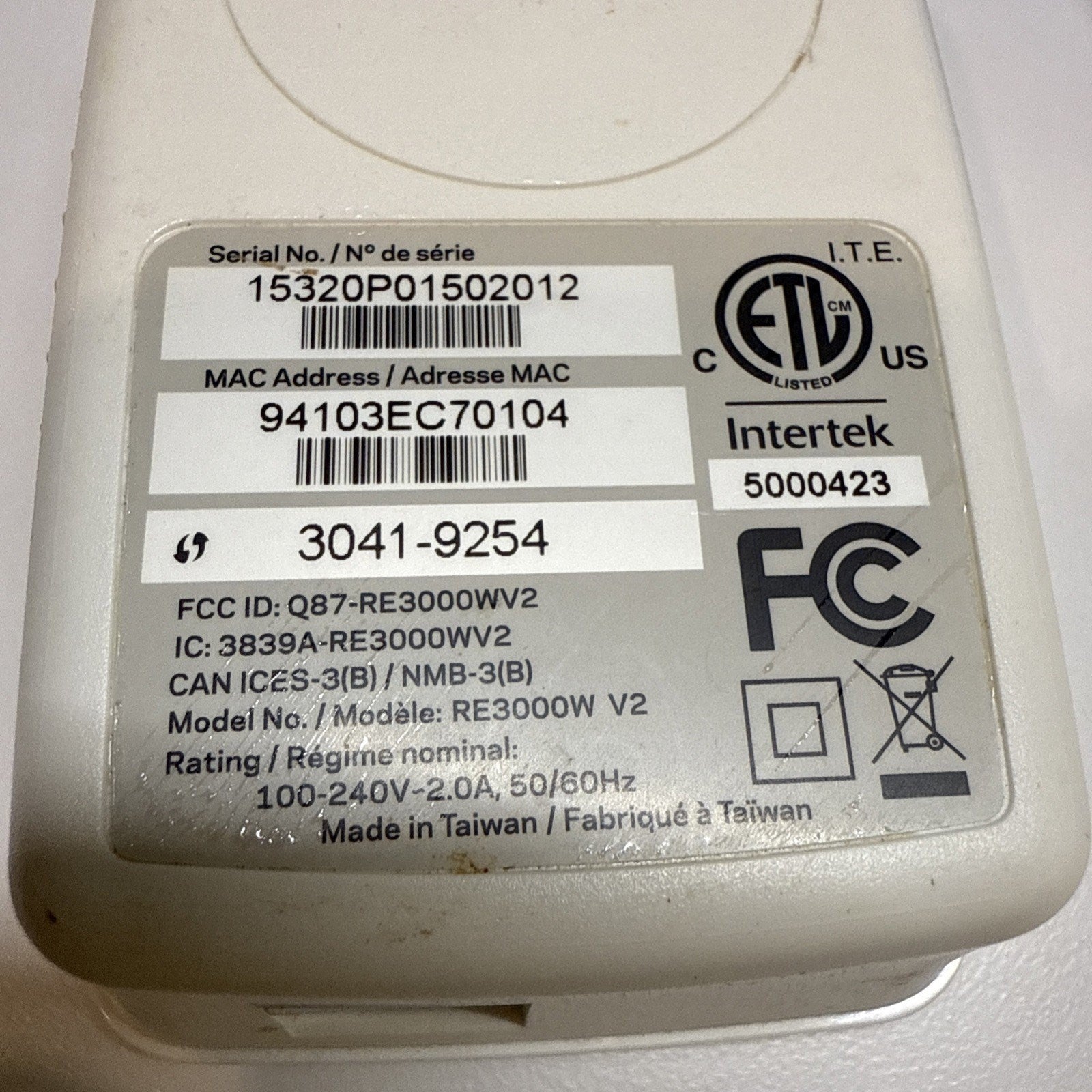 Linksys Single Band 2.4Ghz WiFi Range Extender Booster N300 RE3000W Wireless