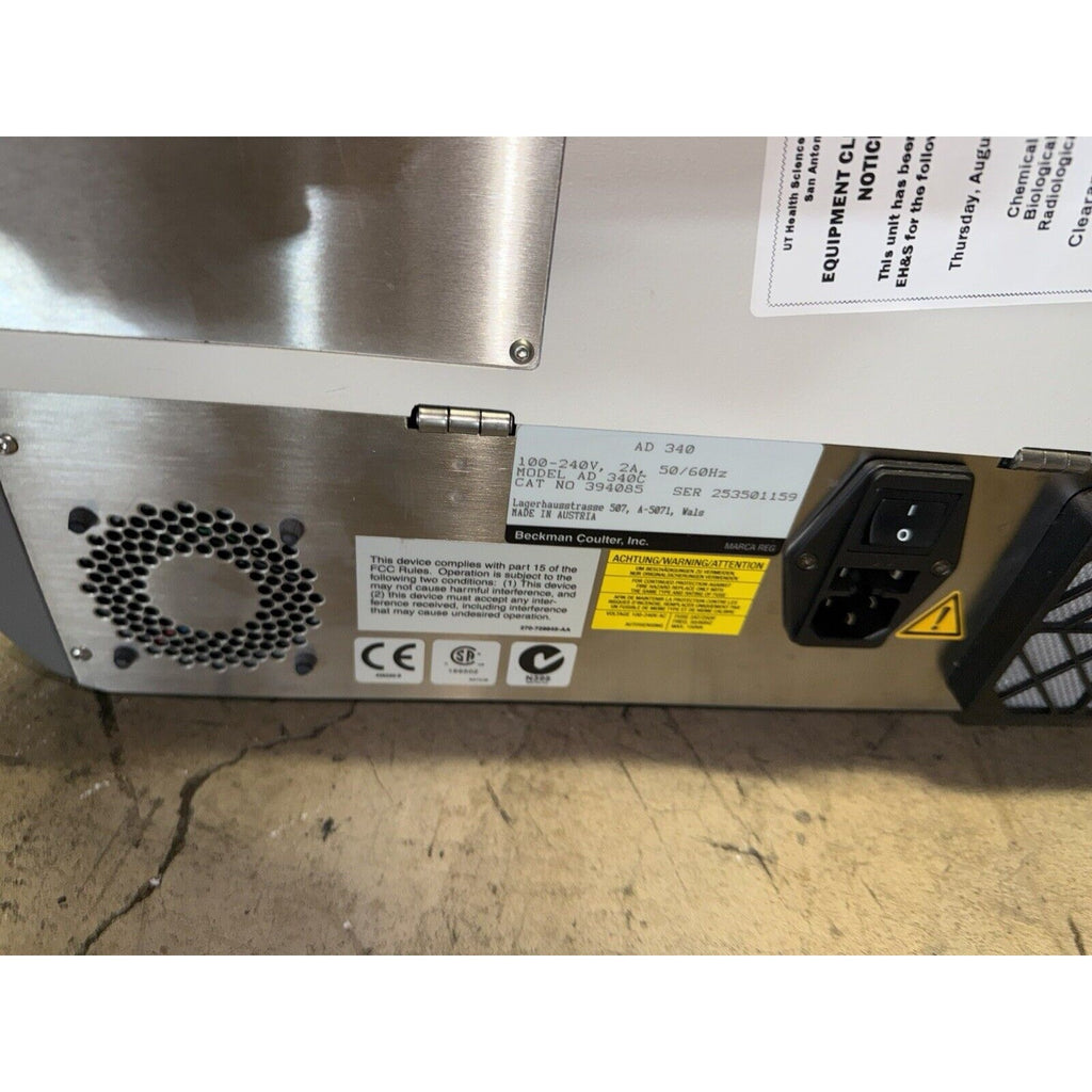 BECKMAN COULTER AD 340 PLATE READER